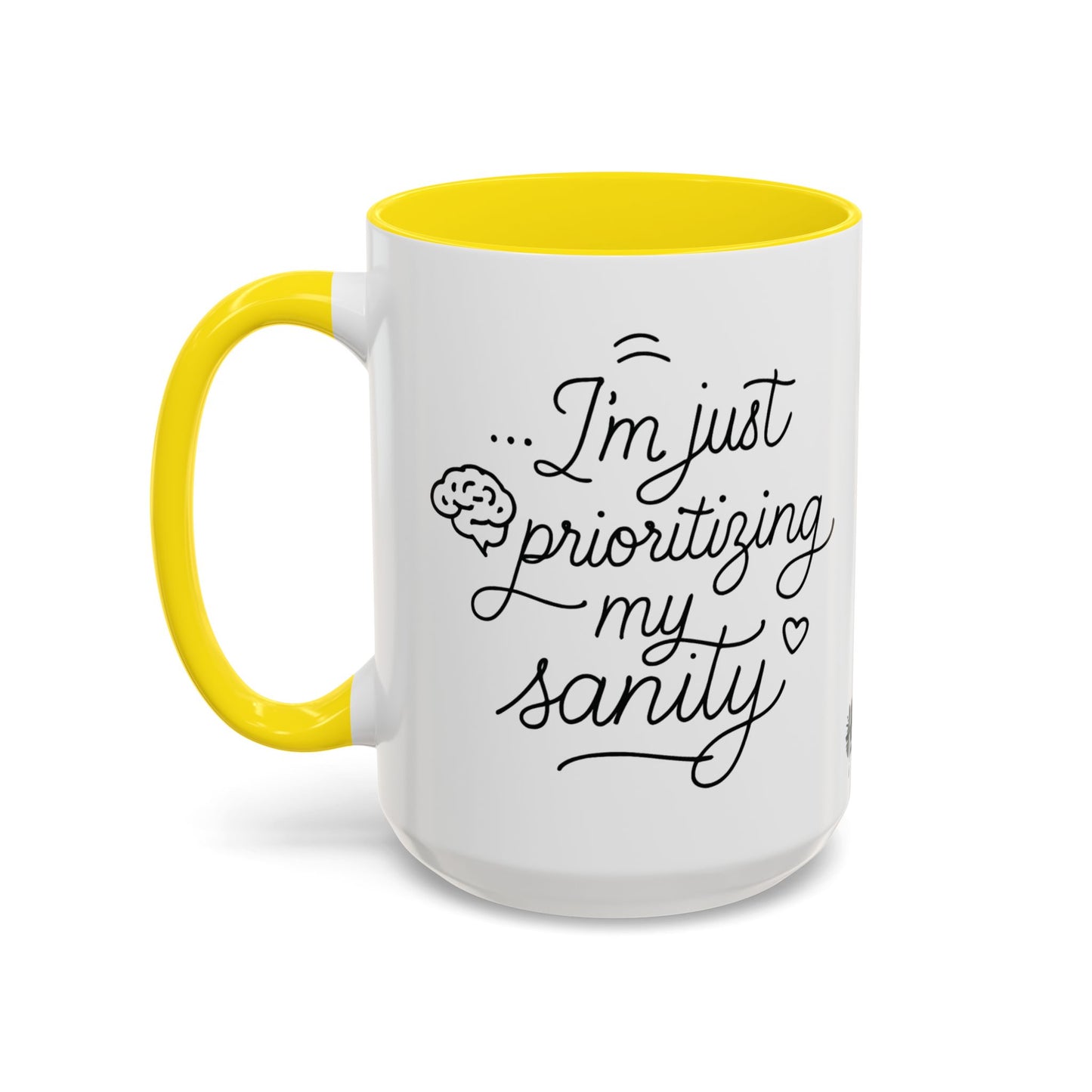 HoodnTee Mug | Prioritizing My Sanity Coffee Mug 🧠☕