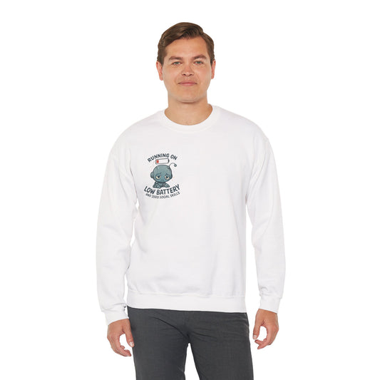 HoodnTee Sweatshirt | Please Do Not Disturb Sweatshirt β Cute Meditating Robot Crewneck π€