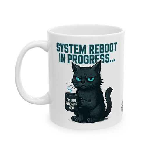 HoodnTee Mug | Social Energy Loading Cat Mug πβ