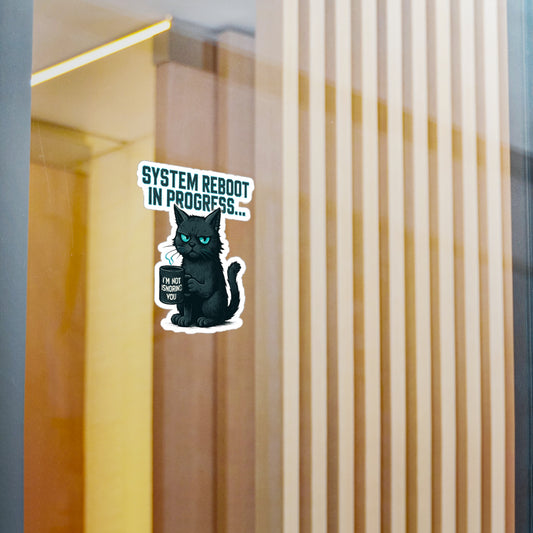 HoodnTee Sticker | System Reboot Cat Sticker ๐พ๐