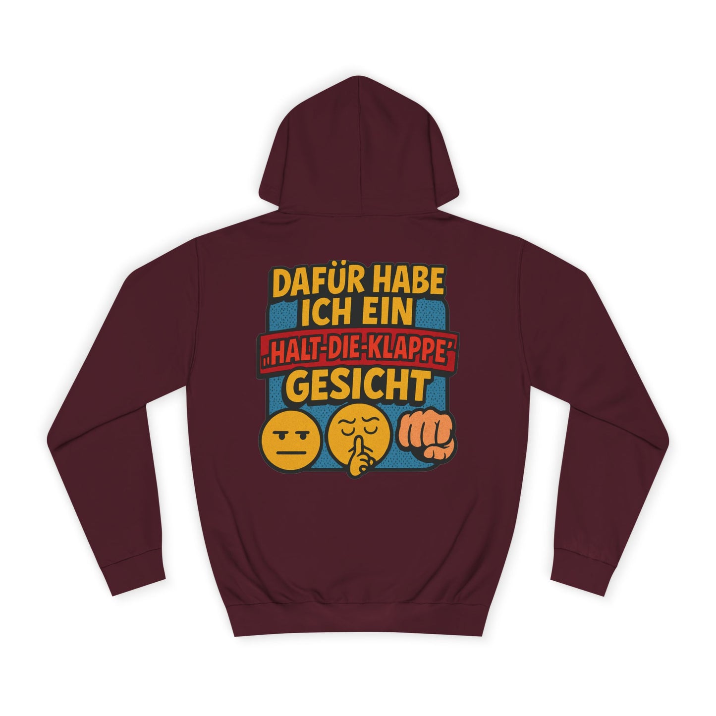 HoodnTee Hoodie | Pokerface? Shut-Up-Face! Hoodie 🤫🇩🇪