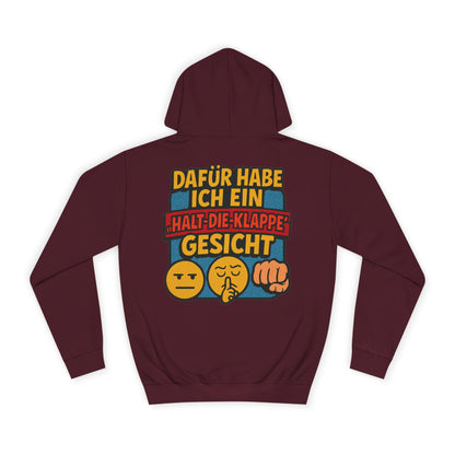 HoodnTee Hoodie | Pokerface? Shut-Up-Face! Hoodie 🤫🇩🇪