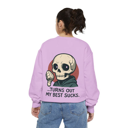 HoodnTee Sweatshirt - Garment-Dyed Sweatshirt - I Tried My Best Design