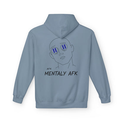 Mentally AFK Hoodie | Minimalist Anime Line Art Hoodie – HoodnTee