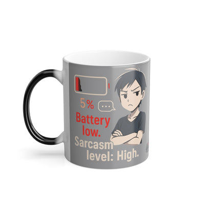 HoodnTee Mug | Anime Battery Mood Morphing Mug 🔋☕