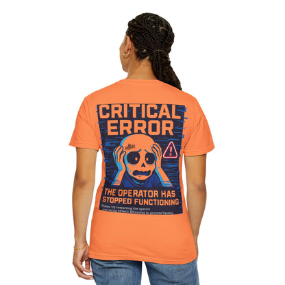 HoodnTee Shirt | Critical Error Skull T-Shirt — “404 Brain Not Found” Graphic Tee 💀