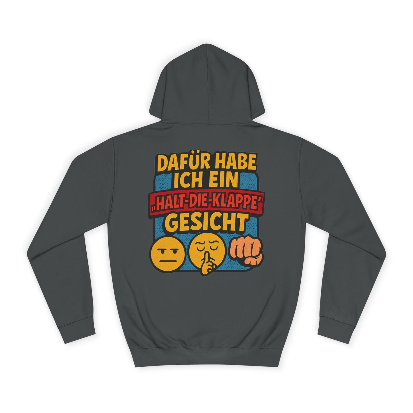 HoodnTee Hoodie | Pokerface? Shut-Up-Face! Hoodie 🤫🇩🇪