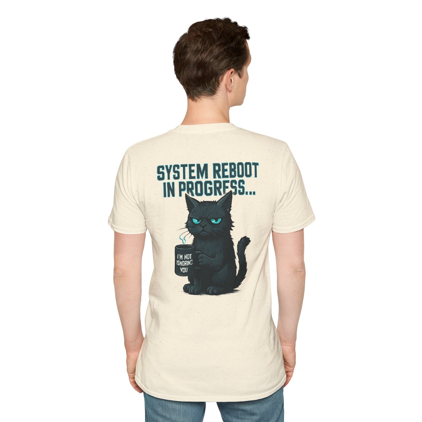 HoodnTee Shirt | Social Energy Loading... Cute Cat Tee 🔋🐈