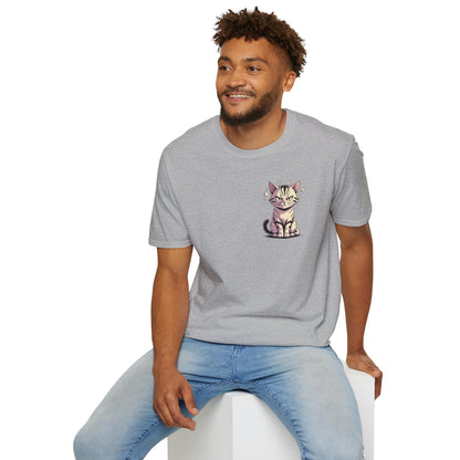 HoodnTee Shirt - "Give Me Coffee & Meow" Cute Grumpy Cat Graphic Tee