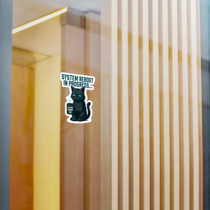 HoodnTee Sticker | System Reboot Cat Sticker 🐾🔋