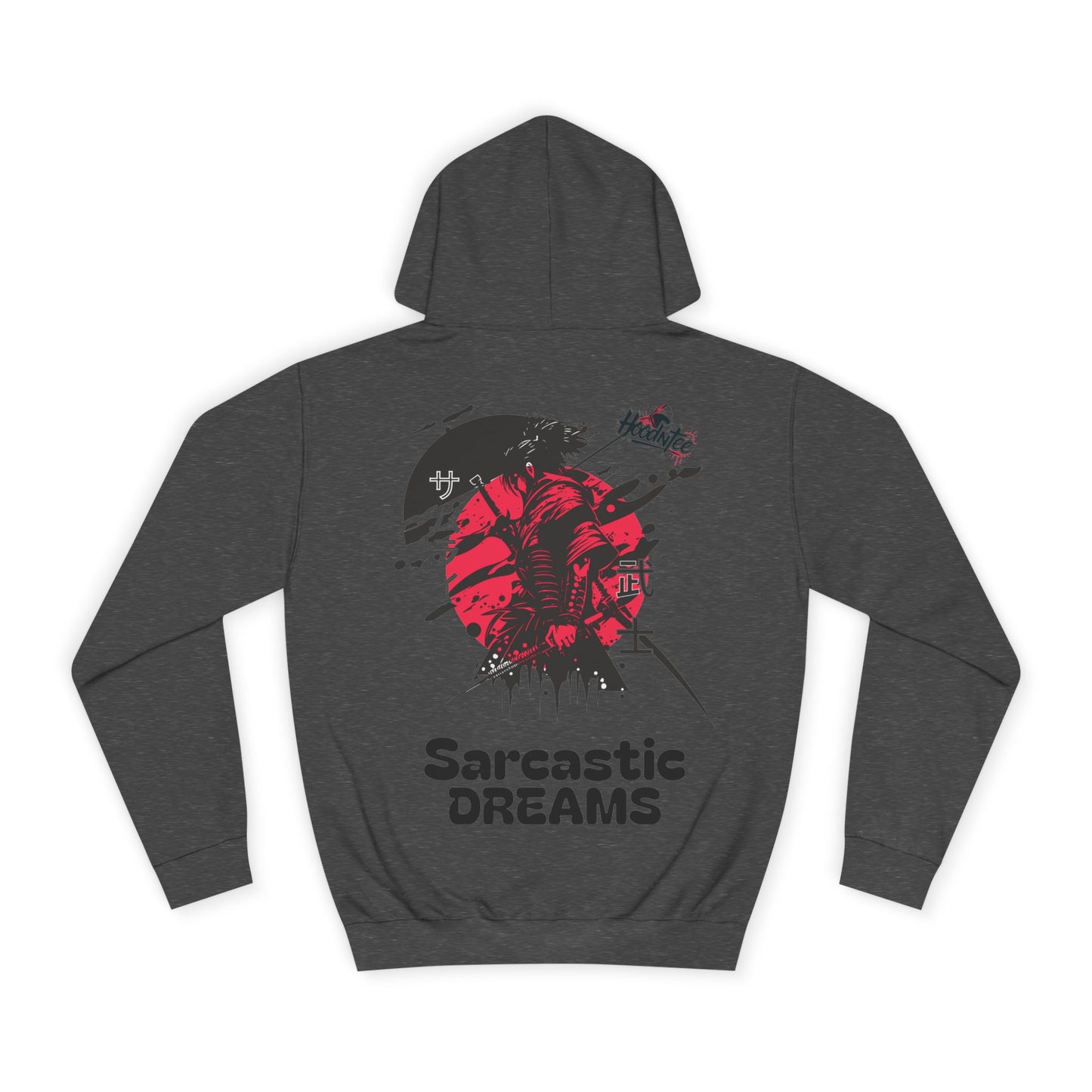 HoodnTee Hoodie - Red Samurai Unisex Hoodie - Sarcastic Dreams
