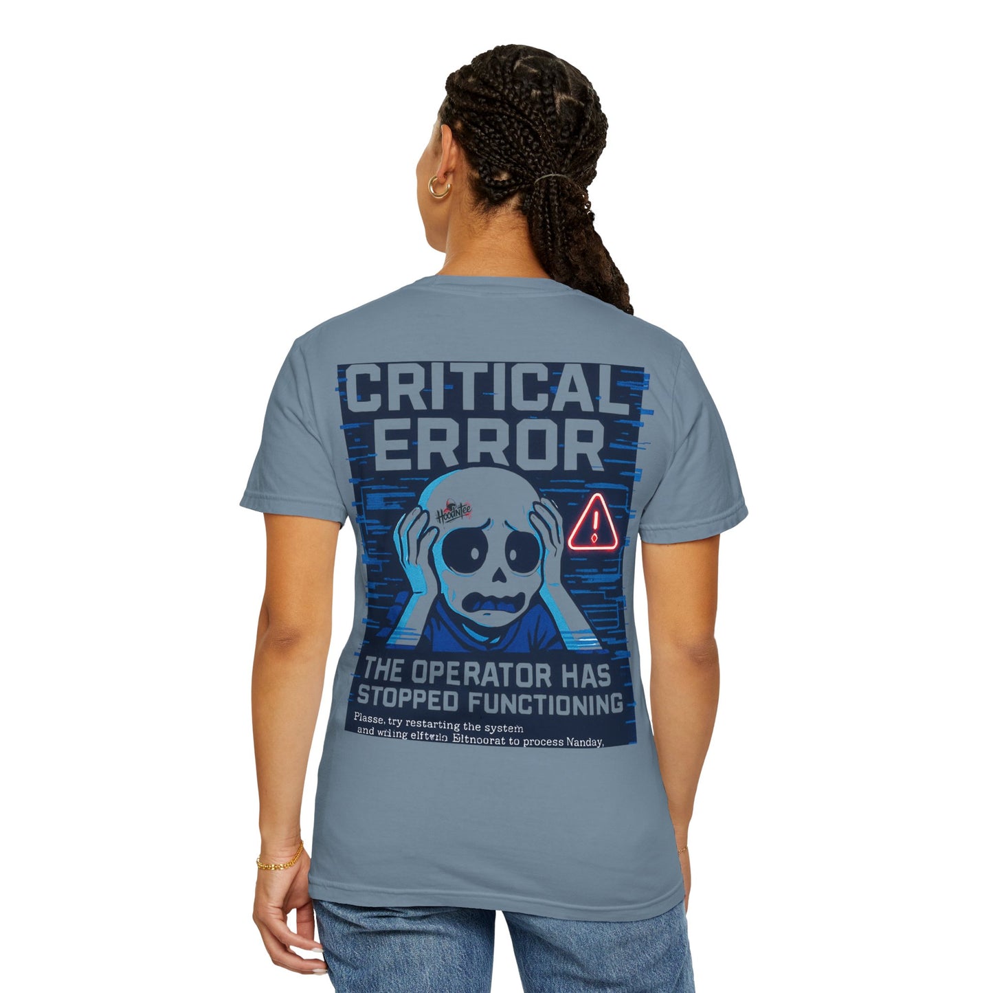 HoodnTee Shirt | Critical Error Skull T-Shirt — “404 Brain Not Found” Graphic Tee 💀
