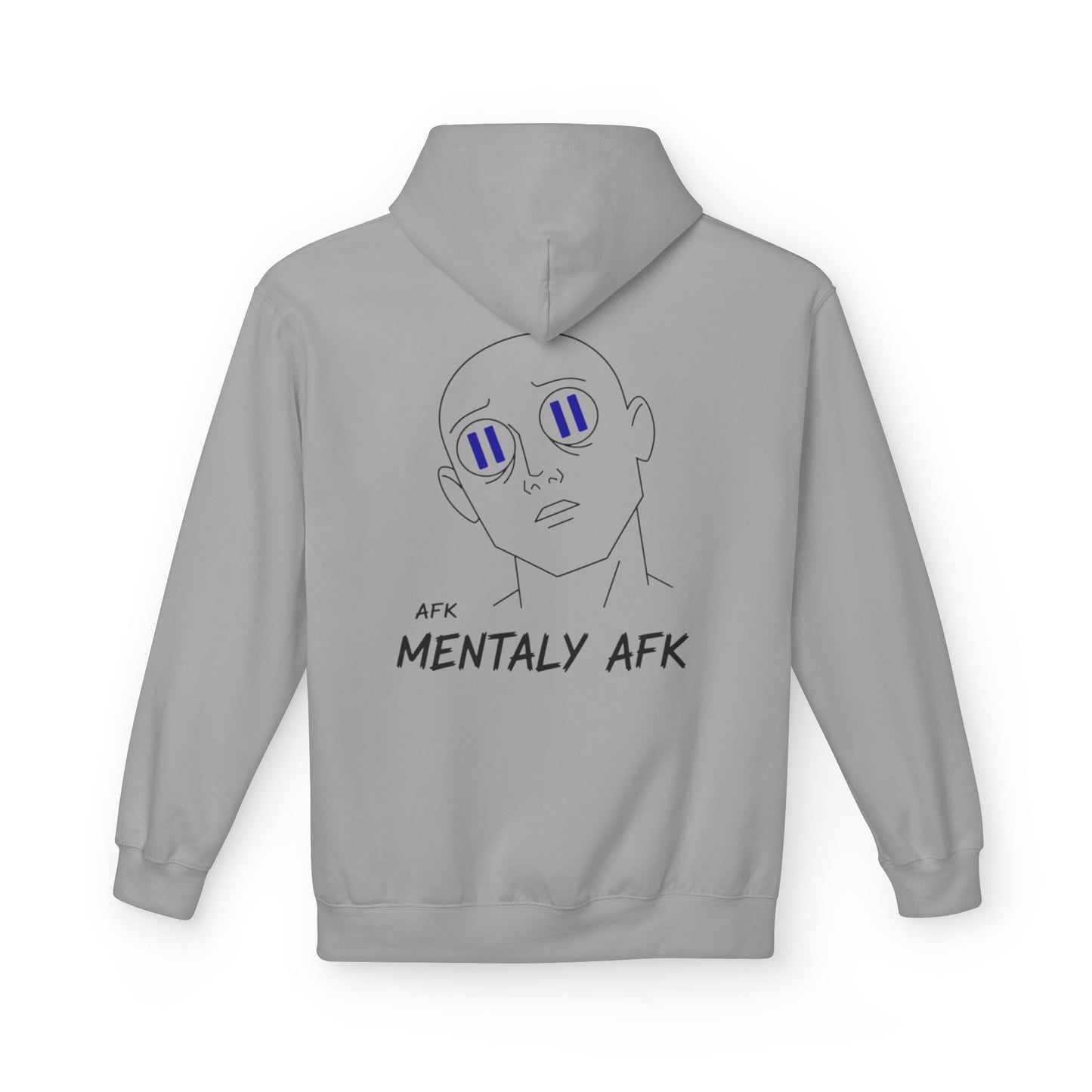 Mentally AFK Hoodie | Minimalist Anime Line Art Hoodie – HoodnTee