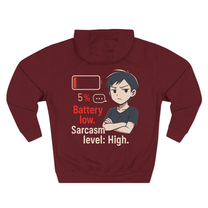 HoodnTee Hoodie | Battery Low Anime Hoodie 🔋😫