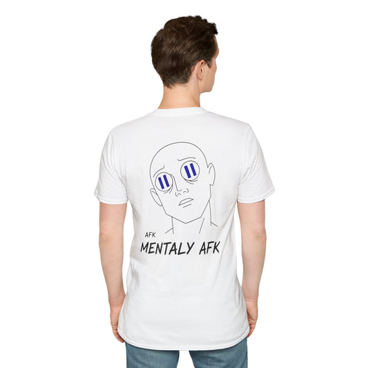 Mentally AFK Pause Eyes T-Shirt | Minimalist Anime Tee – HoodnTee