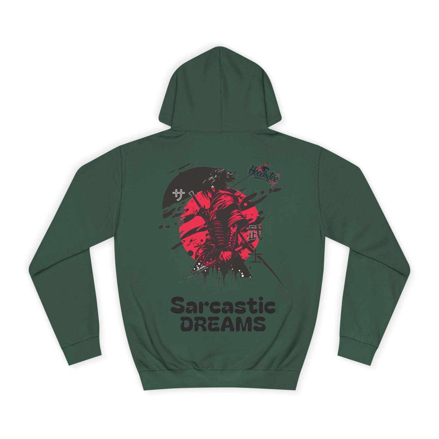 HoodnTee Hoodie - Red Samurai Unisex Hoodie - Sarcastic Dreams