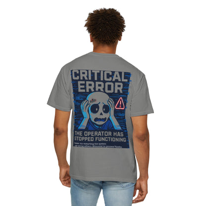 HoodnTee Shirt | Critical Error Skull T-Shirt — “404 Brain Not Found” Graphic Tee 💀