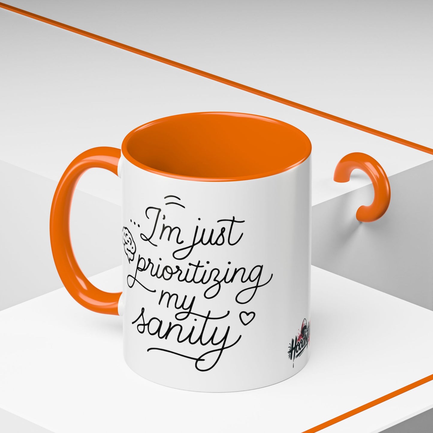 HoodnTee Mug | Prioritizing My Sanity Coffee Mug 🧠☕