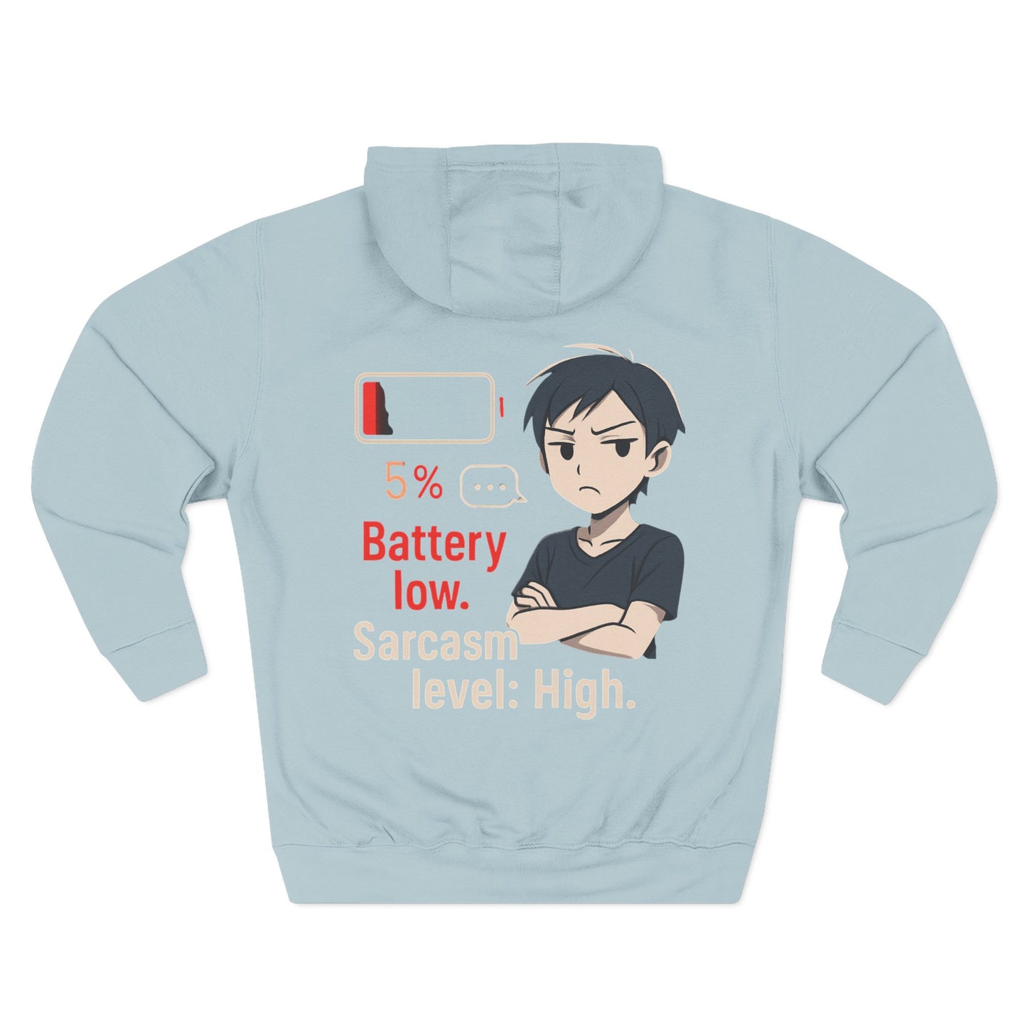 HoodnTee Hoodie | Battery Low Anime Hoodie 🔋😫