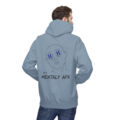 Mentally AFK Hoodie | Minimalist Anime Line Art Hoodie – HoodnTee