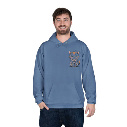 HoodnTee Hoodie - Funny Cat Coffee Hoodie – “Give Me Coffee or Give Me a Reason”