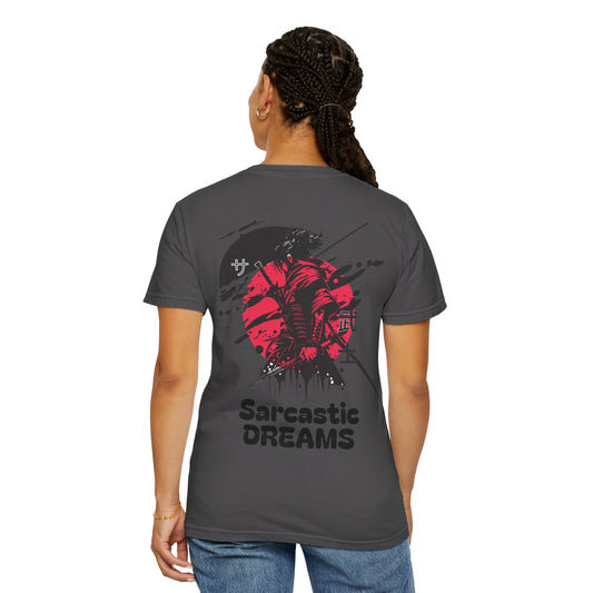 HoodnTee - Sarcastic Dreams Samurai Crow T-Shirt