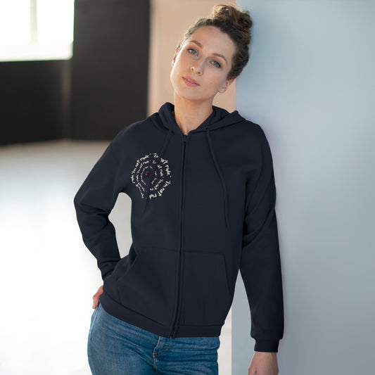 HoodnTee Zip Hoodie - I'm Not Rude "I Just Have Reactions" Spiral