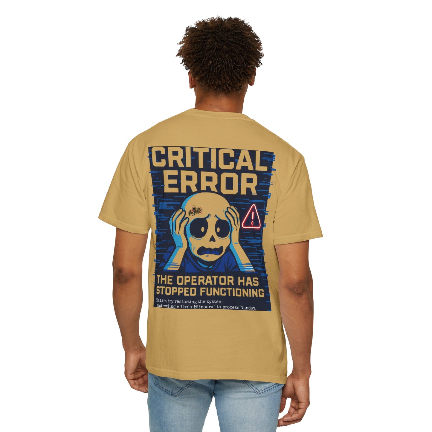 HoodnTee Shirt | Critical Error Skull T-Shirt — “404 Brain Not Found” Graphic Tee 💀