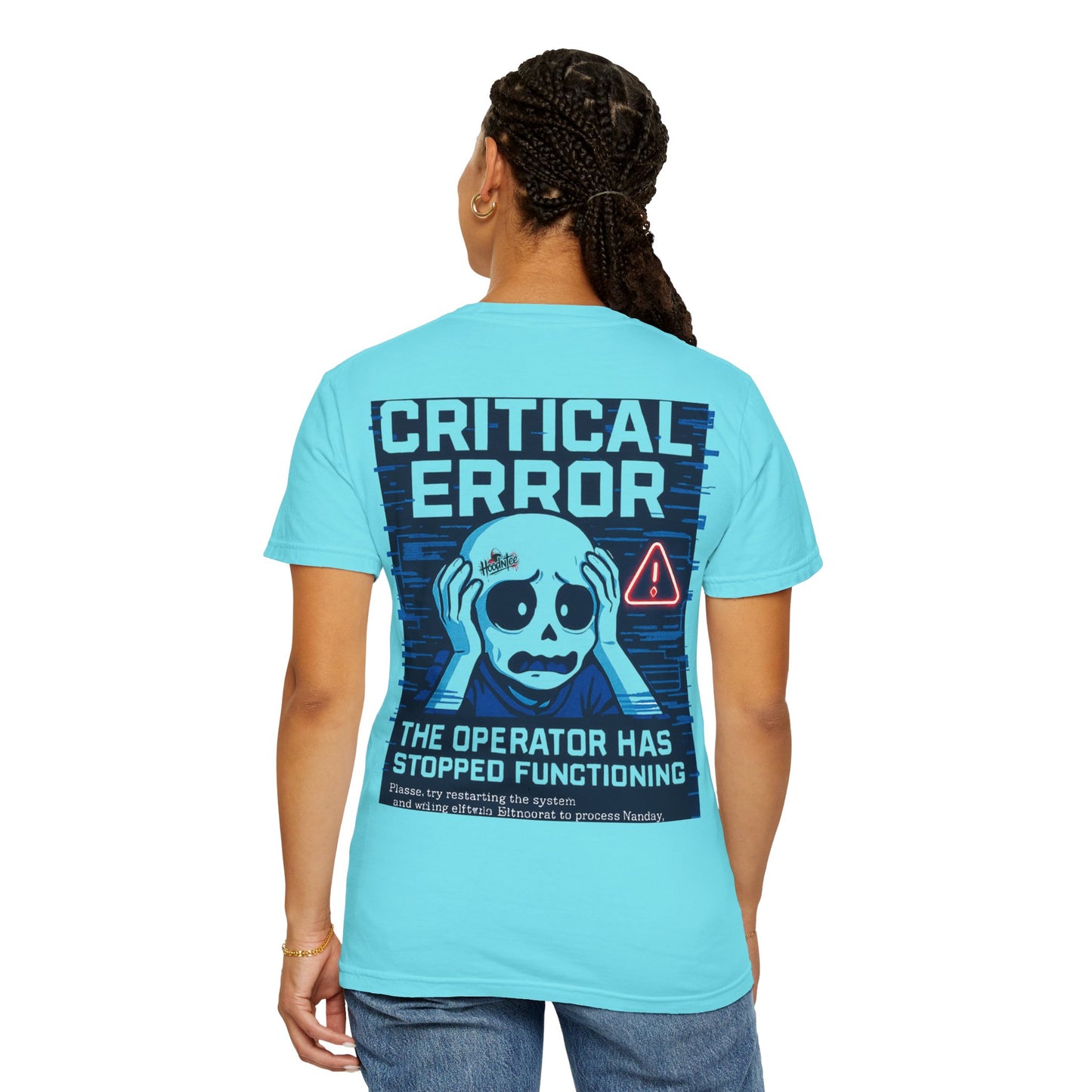 HoodnTee Shirt | Critical Error Skull T-Shirt — “404 Brain Not Found” Graphic Tee 💀
