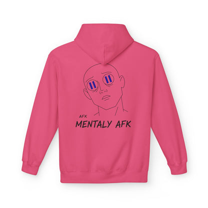 Mentally AFK Hoodie | Minimalist Anime Line Art Hoodie – HoodnTee