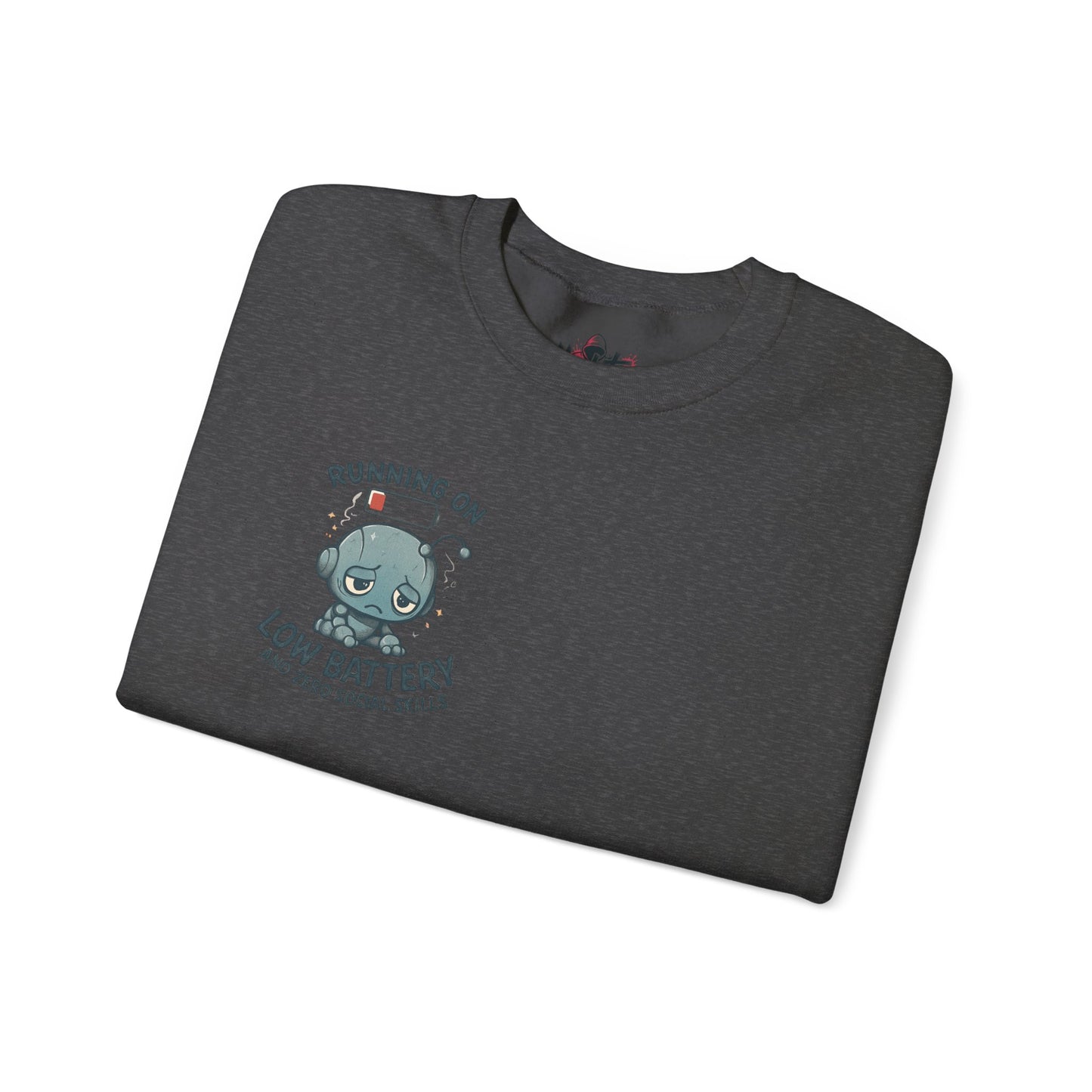 HoodnTee Sweatshirt | Please Do Not Disturb Sweatshirt — Cute Meditating Robot Crewneck 🤖