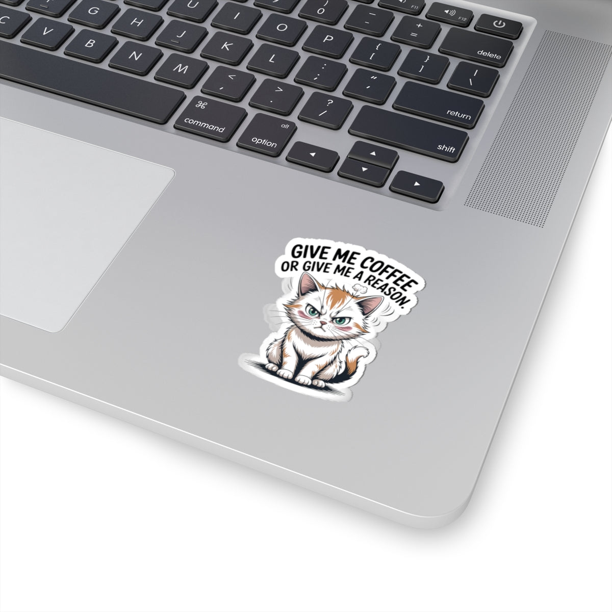 HoodnTee Sticker - Funny Grumpy Kitty Laptop Decal