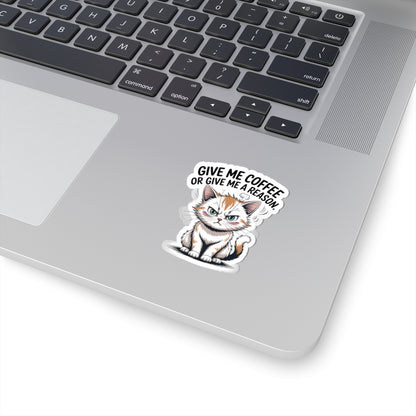 HoodnTee Sticker - Funny Grumpy Kitty Laptop Decal