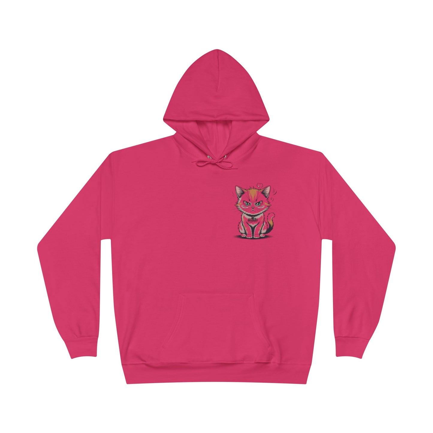 HoodnTee Hoodie - Funny Cat Coffee Hoodie – “Give Me Coffee or Give Me a Reason”