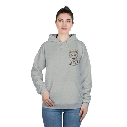 HoodnTee Hoodie - Funny Cat Coffee Hoodie – “Give Me Coffee or Give Me a Reason”