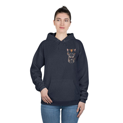 HoodnTee Hoodie - Funny Cat Coffee Hoodie – “Give Me Coffee or Give Me a Reason”