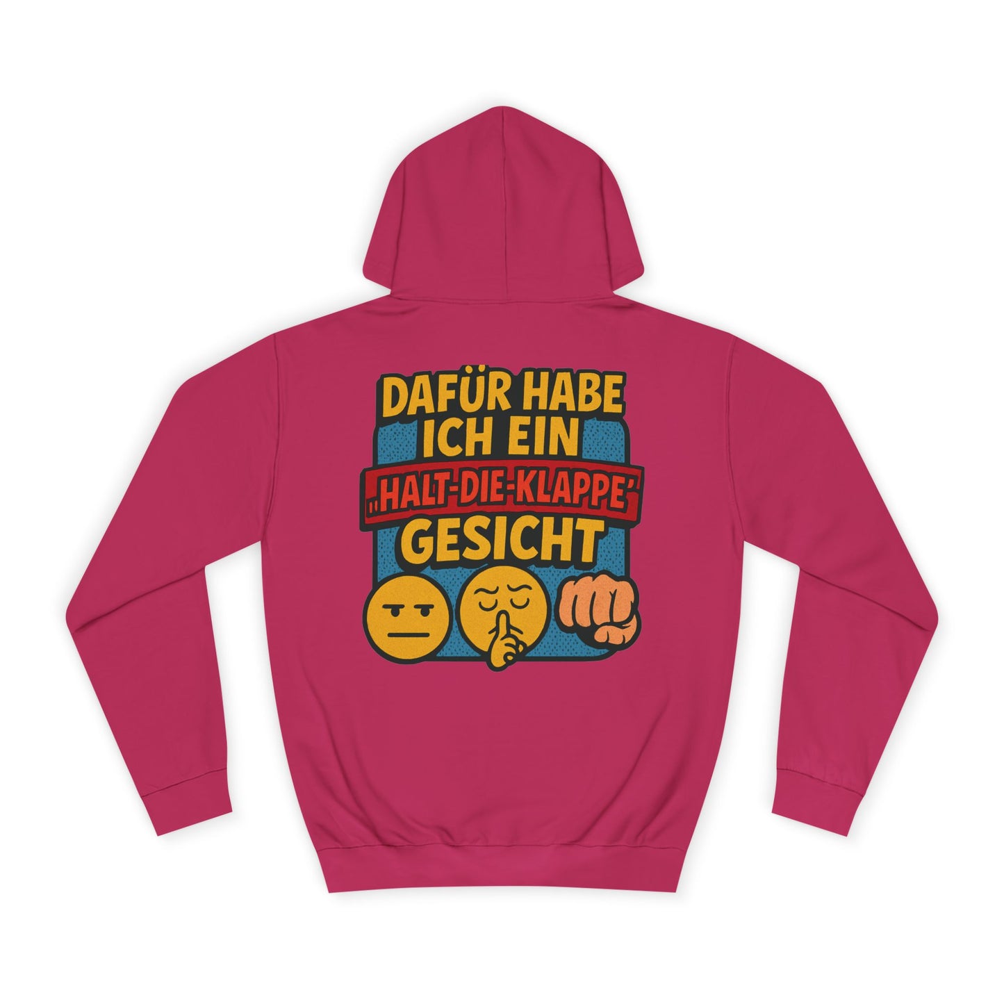 HoodnTee Hoodie | Pokerface? Shut-Up-Face! Hoodie 🤫🇩🇪