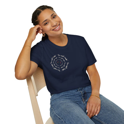 I'm Not Rude “I Just Have Reactions” Spiral Quote T-Shirt