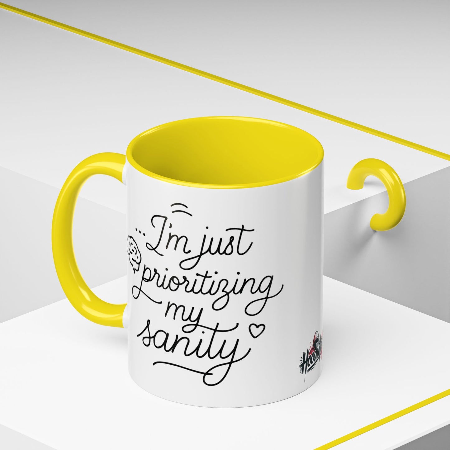 HoodnTee Mug | Prioritizing My Sanity Coffee Mug 🧠☕