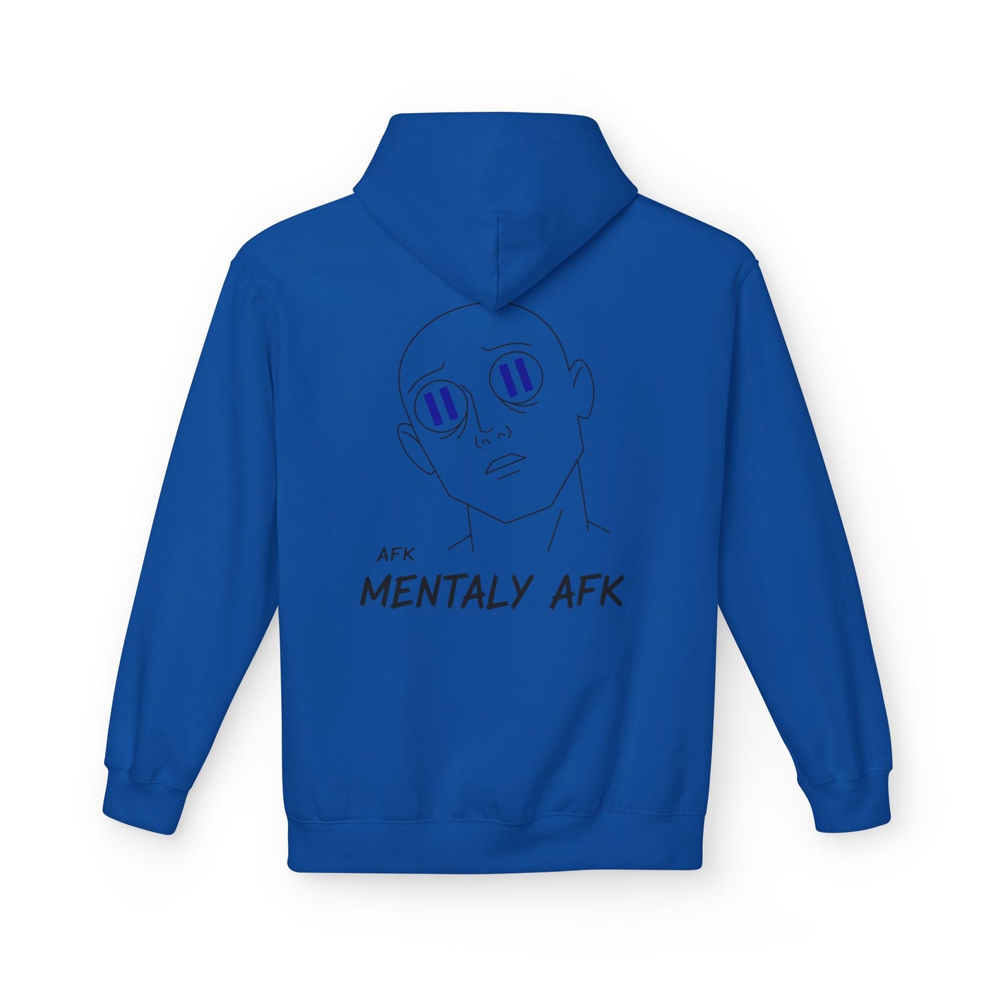 Mentally AFK Hoodie | Minimalist Anime Line Art Hoodie – HoodnTee
