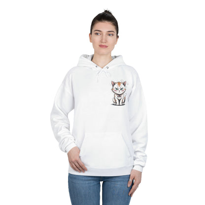 HoodnTee Hoodie - Funny Cat Coffee Hoodie – “Give Me Coffee or Give Me a Reason”